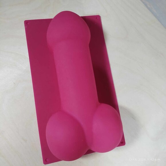Phallic Silicone Cake/Jello Mold Hot pink Festive Fun Funny‎ - Picture 1 of 6